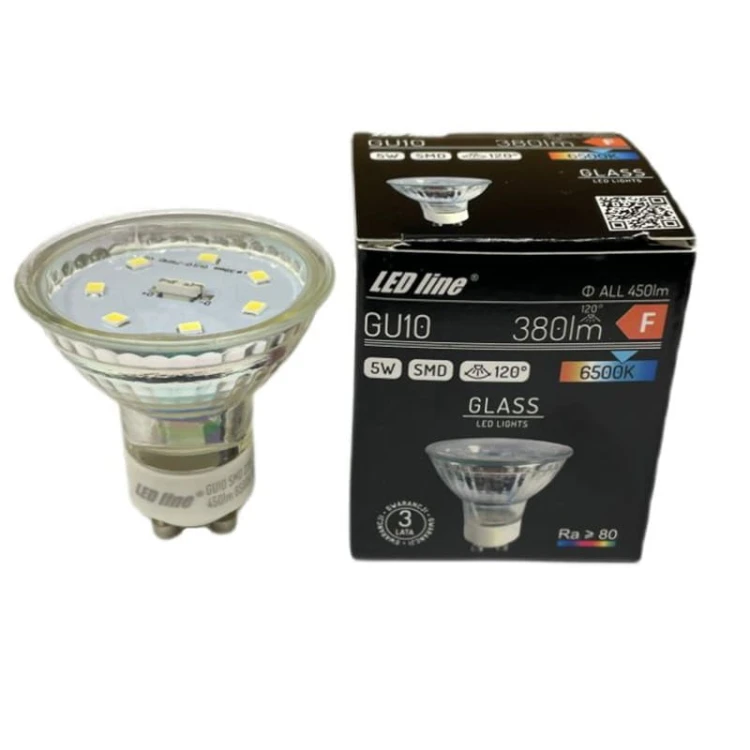 Żarówka LED Ledline GU10 5W 230V 120° 6500K biała zimna