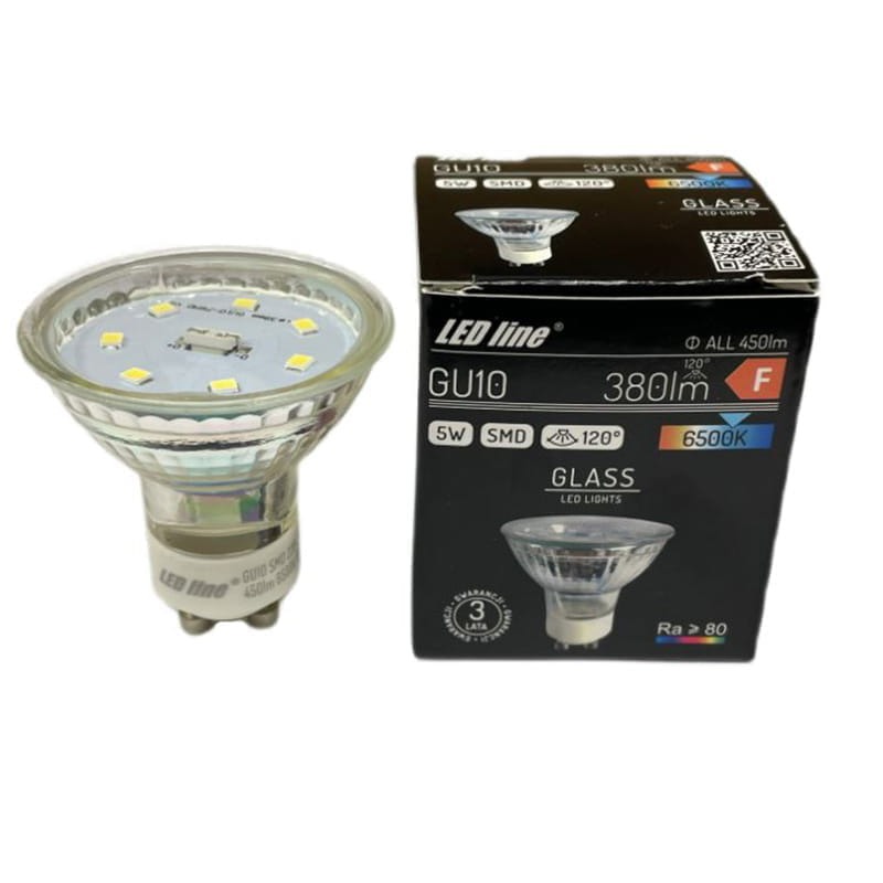 Żarówka LED Ledline GU10 5W 230V 120° 6500K biała zimna
