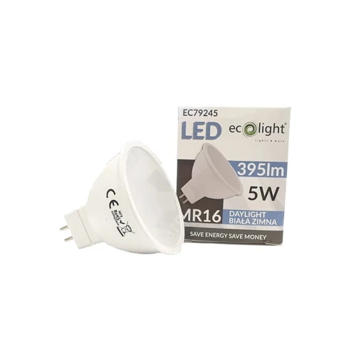 ŻARÓWKA LED MR16 5W 12V biała zimna