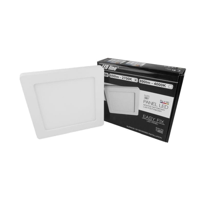 Panel  12W 2700K kwadrat  biała ciepła natynkowy