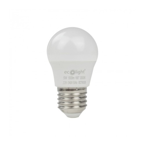 Żarówka LED E27 5W G45 kulka biała ciepła