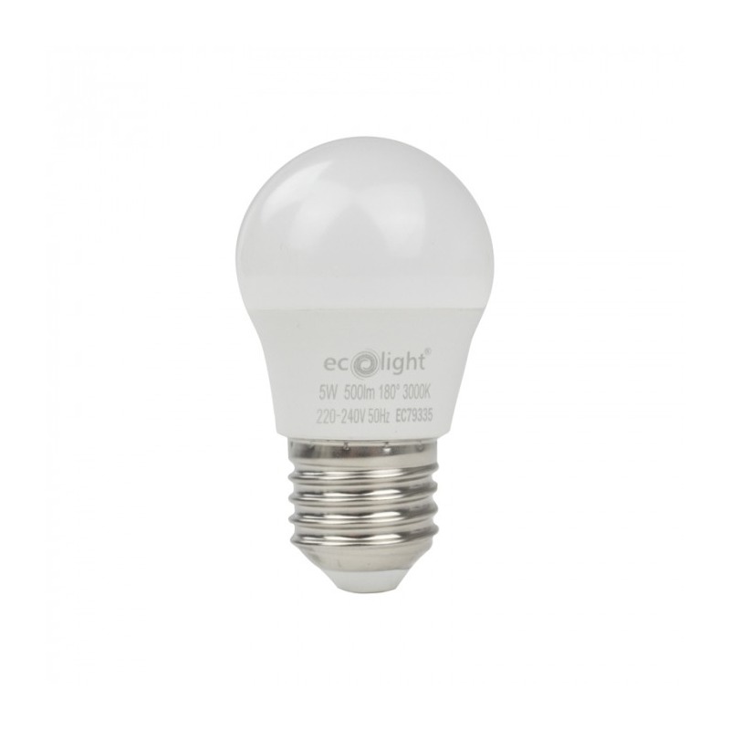 Żarówka LED E27 5W G45 kulka biała ciepła