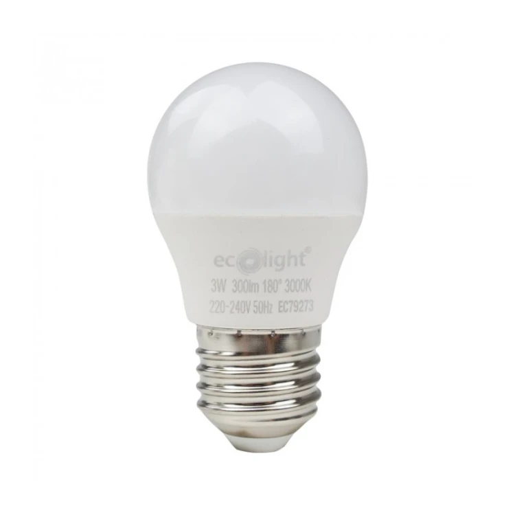 Żarówka LED E27 3W G45 kulka biała ciepła