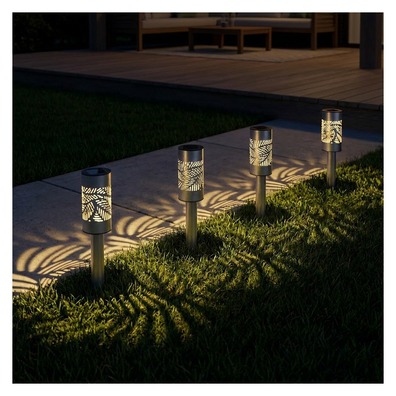 Lampy solarne LED CAREX 40cm ciepła biała