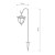 Wymiary lampy solarnej DENDRA 78cm IP44 6500K