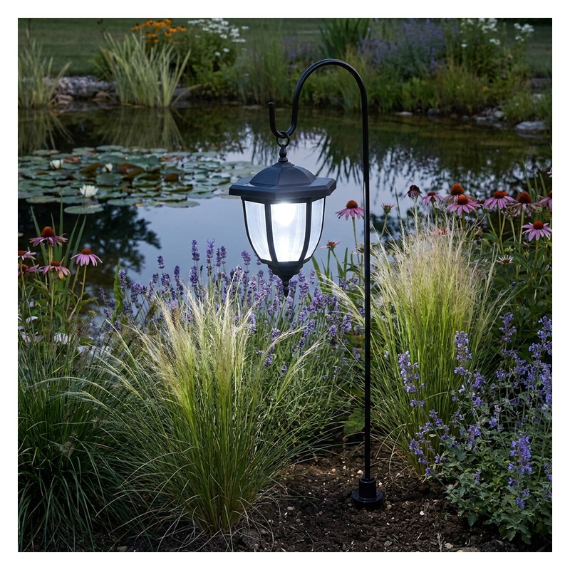 Lampa solarna wisząca DENDRA 78cm zimna biała
