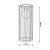 Wymiary lampy solarnej FLORE 40cm IP44 3000K