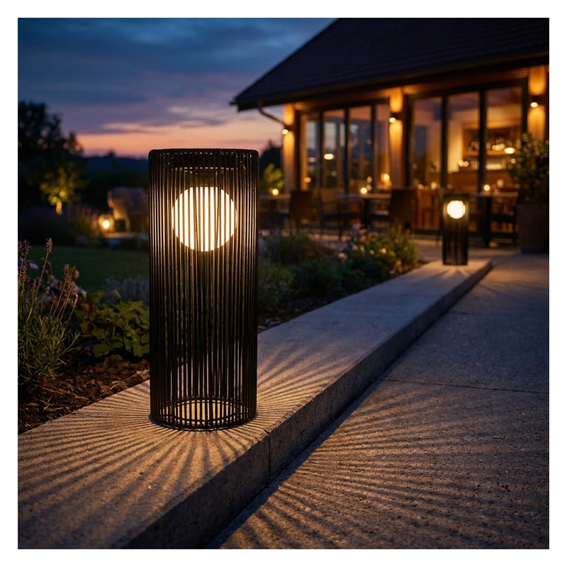 Solarna lampa ogrodowa FLORE ciepła barwa światła