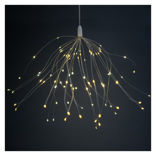 Lampa ogrodowa solarna LED SALAL fajerwerki biała ciepła