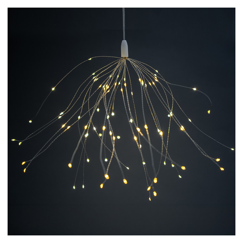 Lampa ogrodowa solarna LED SALAL fajerwerki biała ciepła