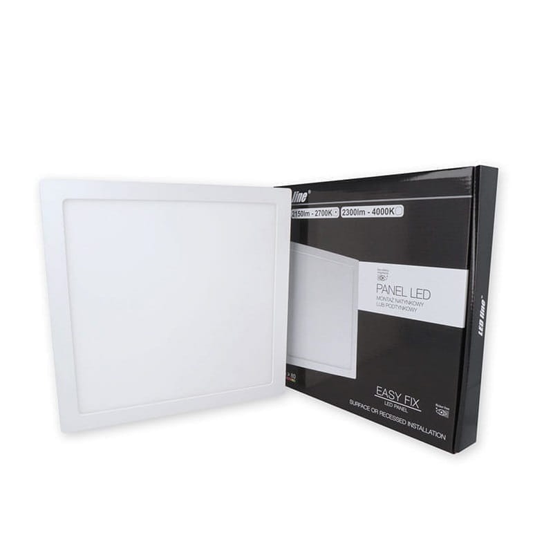Panel sufitowy biały  24W 230V barwa ciepła 2700k