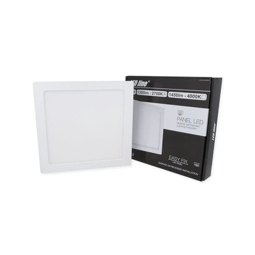 Panel LEDline EasyFix 18W 1300lm 2700K kwadrat - biała ciepła