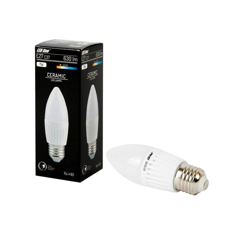 żarówka LED E27 7W C37 biała dzienna_4