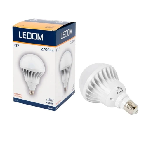 Żarówka LED LEDOM E27 30W 3200lm biała dzienna