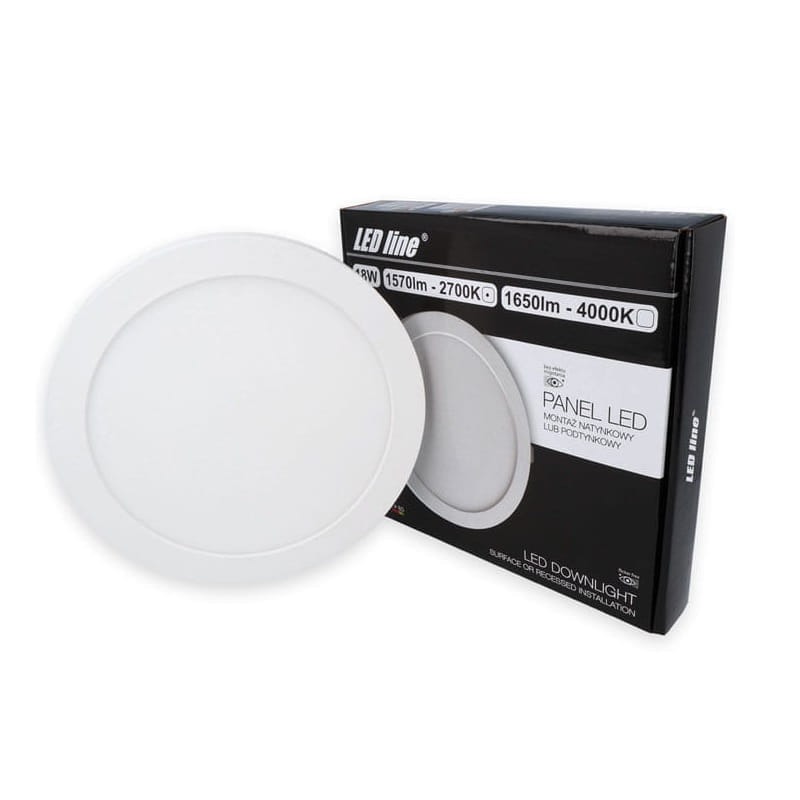 panel led okrągły 18W 230V barwa ciepła_2