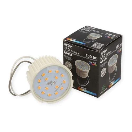 Lampa LED LEDline 50mm 7W 230V  biała ciepła ściemnialna