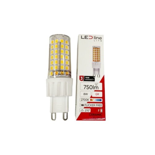 żarówka LED G9 8W 230V biała ciepła