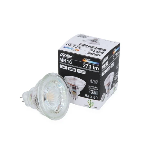 Żarówka LED LEDline MR16 3W 36˚ 12V AC/DC biała ciepła