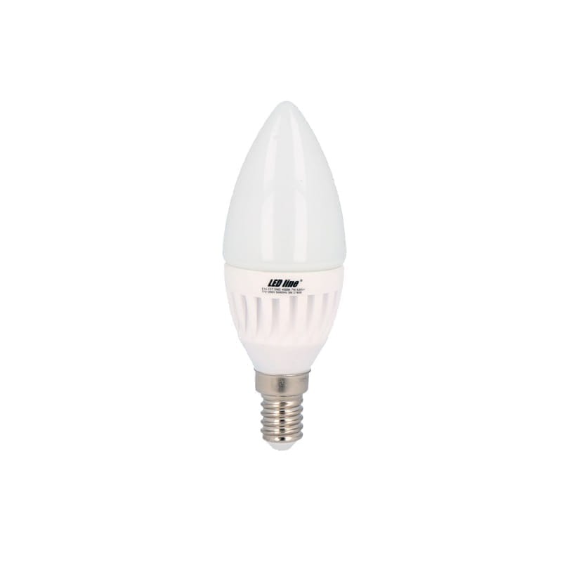 żarówka LED E14 7W biała ciepła świeczka C37