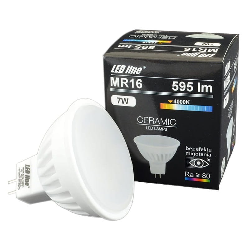 żarówka LED MR16 7W biała dzienna 12V