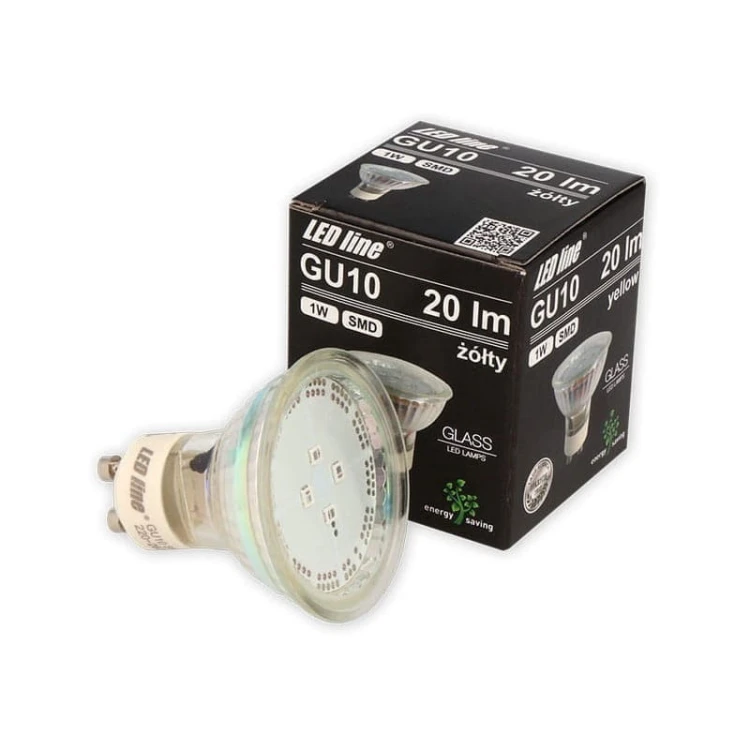 Żarówka LED LEDline GU10 1W SMD żółta