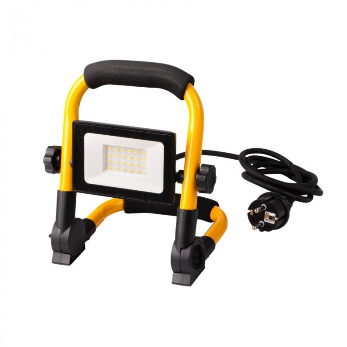 Naświetlacz LED SMD 30W 4000K IP65 biały neutralny przenośny z przewodem 1,5m