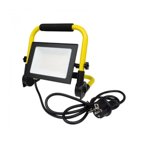 Naświetlacz LED SMD 50W 4000K IP65 biały neutralny przenośny z przewodem 1,5m
