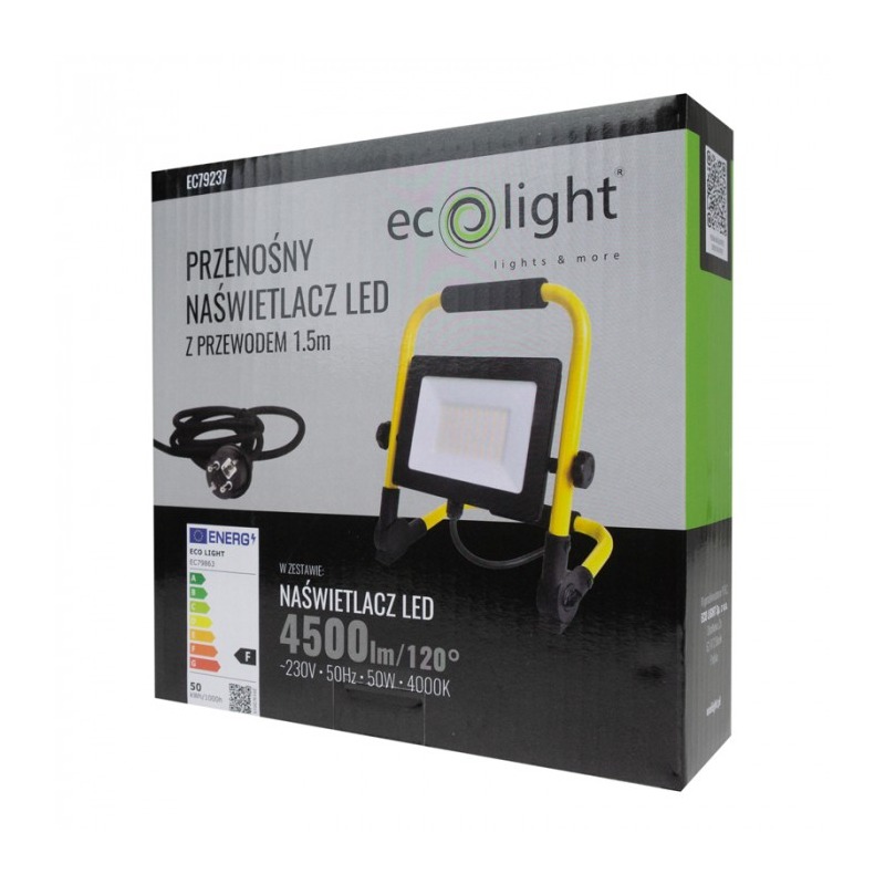 Naświetlacz LED SMD 50W 4000K z kablem 1,5m