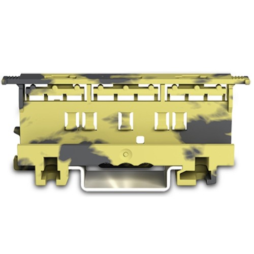 Adapter montażowy Wago seria 221, 4 mm² do montażu śrubowego na szynie TS 35 ciemnoszary-żółty