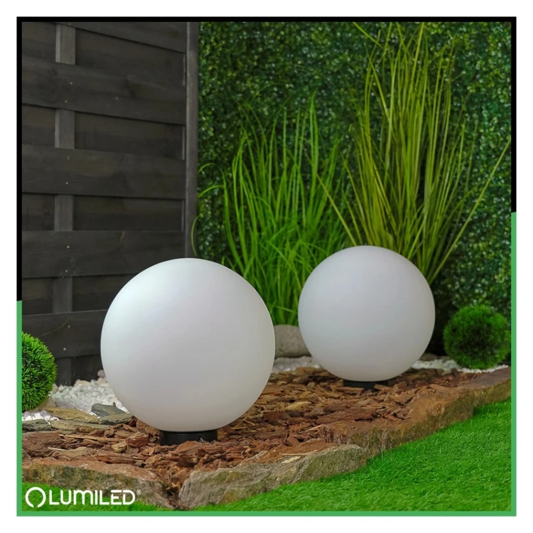 Lampa ogrodowa kula LUMIKULA2 E27 30cm IP65
