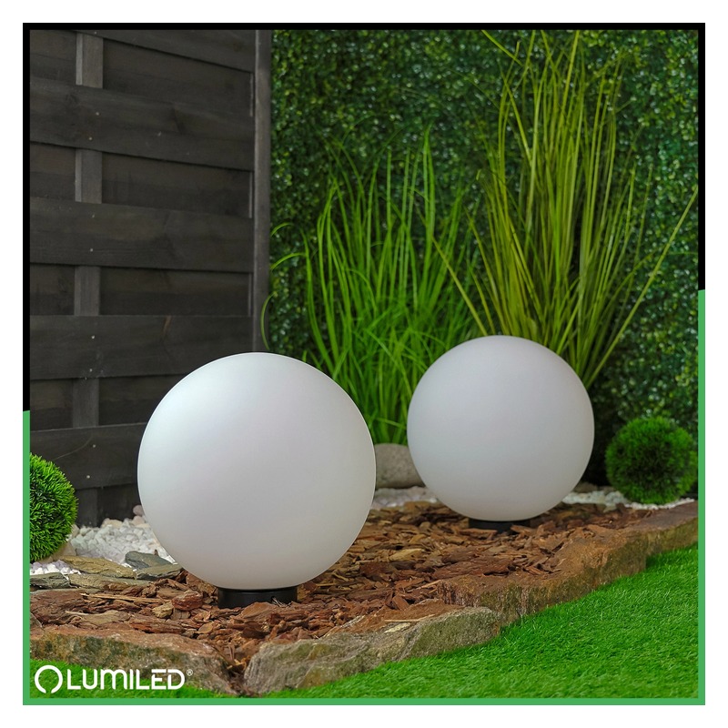 Lampa ogrodowa kula LUMIKULA2 E27 30cm IP65