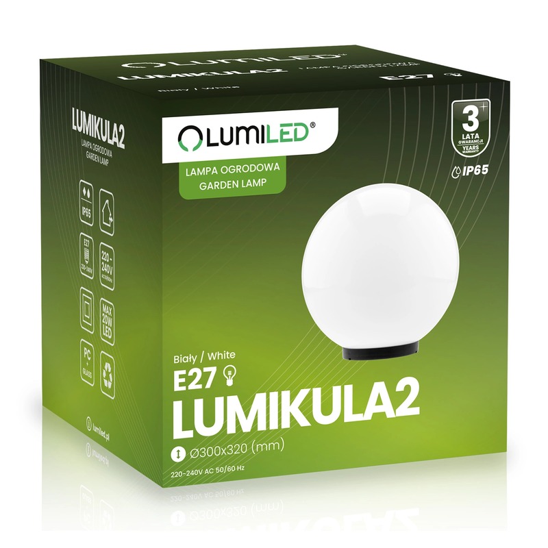 Kula ogrodowa E27 LUMIKULA2 IP65 do ogrodu