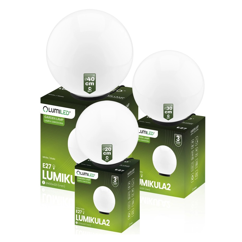 Lampa zewnętrzna kula LUMIKULA2 do ogrodu
