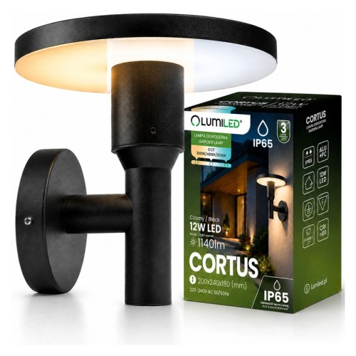 Kinkiet elewacyjny LED 12W CCT IP65 CORTUS LUMILED