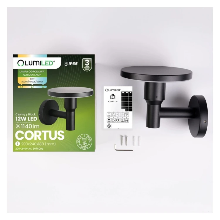 Lampa elewacyjna LED 3000K-6500K IP65 CORTUS