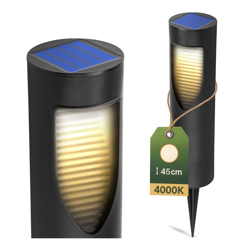 Lampa solarna ogrodowa BURGO 45cm 4000K IP44