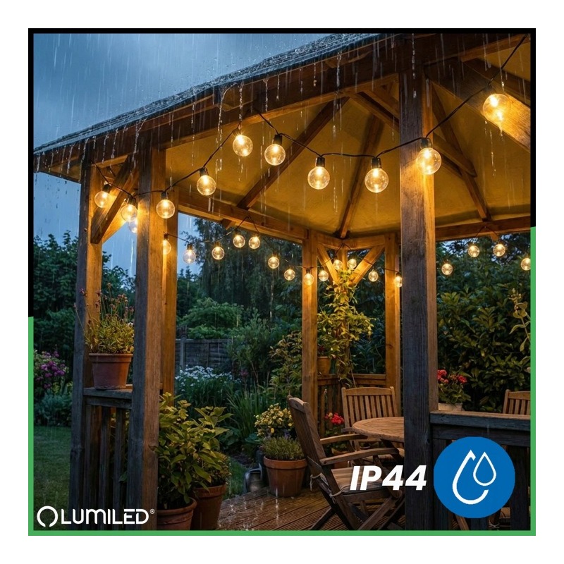 Lampki solarne 30 LED 10m GLADI3 ciepłe światło