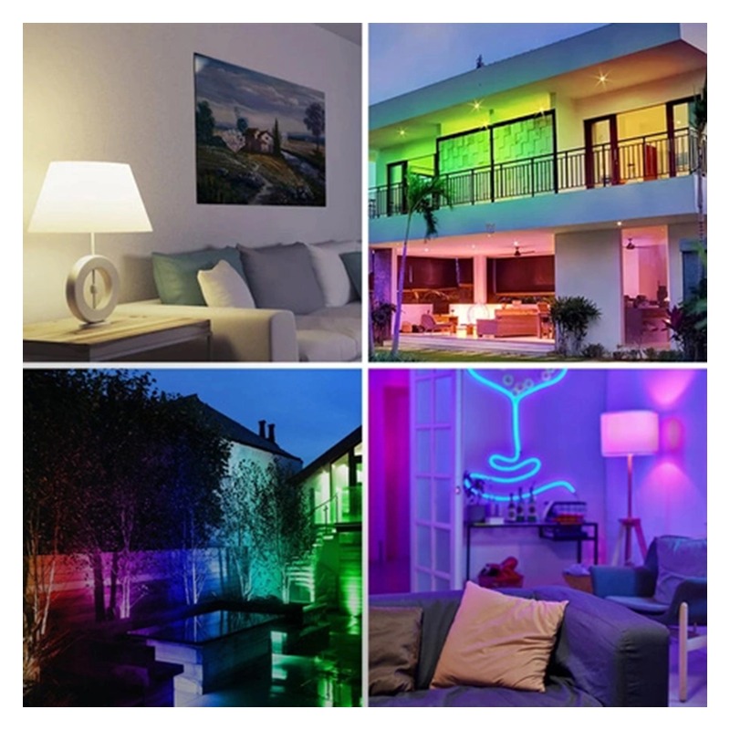 Żarówka LED E27 RGB WiFi 15W sterowanie telefonem