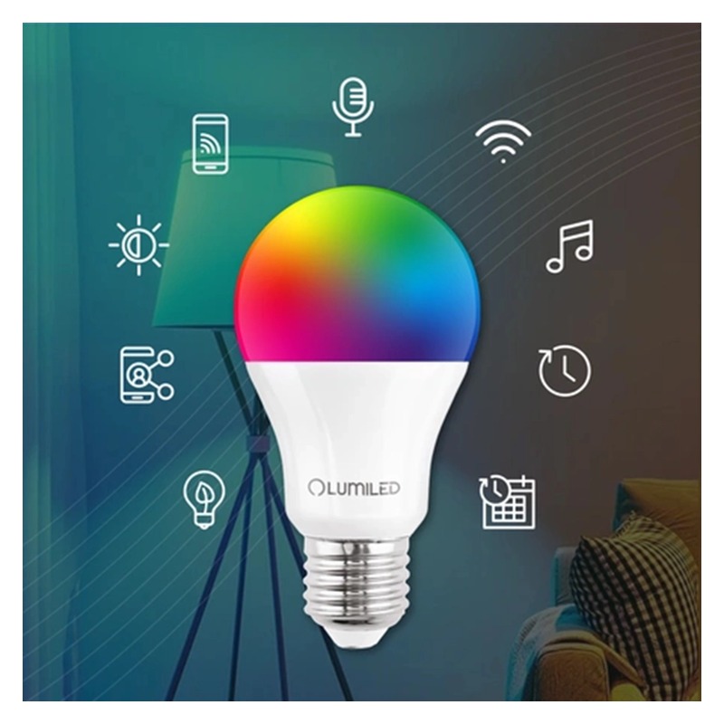 Inteligentna żarówka E27 CCT RGB ściemnialna