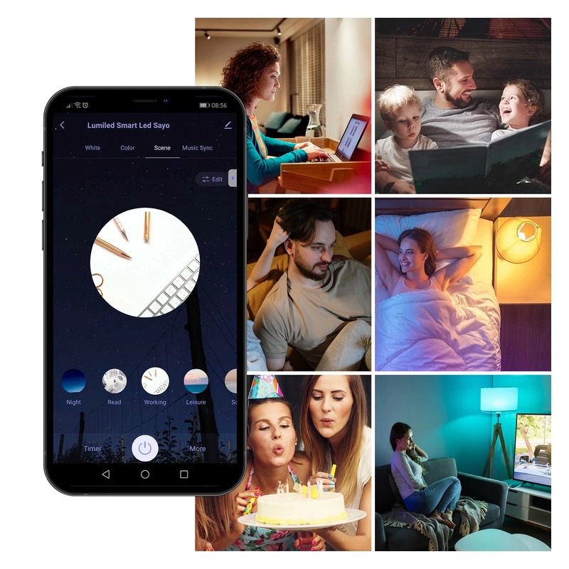 Żarówka smart LED 15W E27 RGB+CCT Tuya
