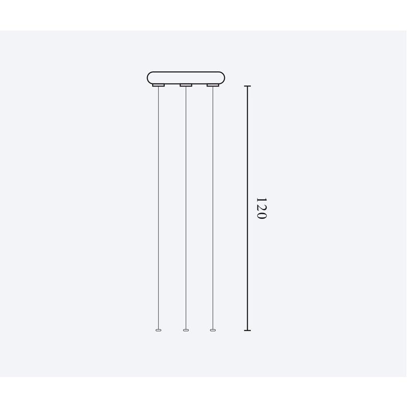 Wymiary zawiesia LED line LITE EASY FLEX 120cm
