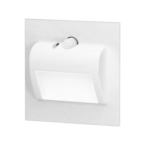 Oprawa schodowa LED 1,5W 12V DRACO biała ciepła - biała z czujnikiem ruchu i zmierzchu