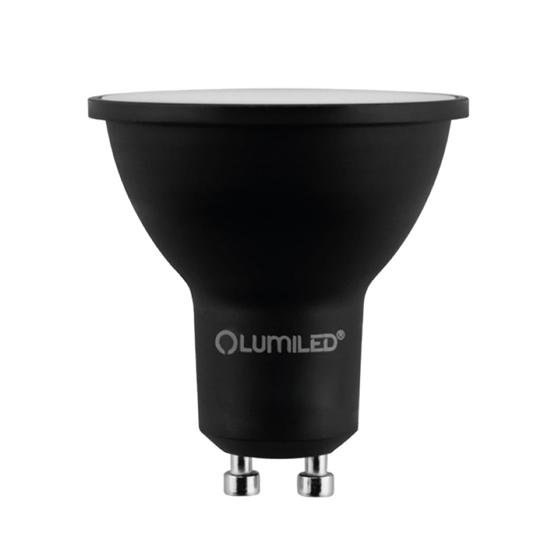 Reflektor LED GU10 6W biała ciepła czarna