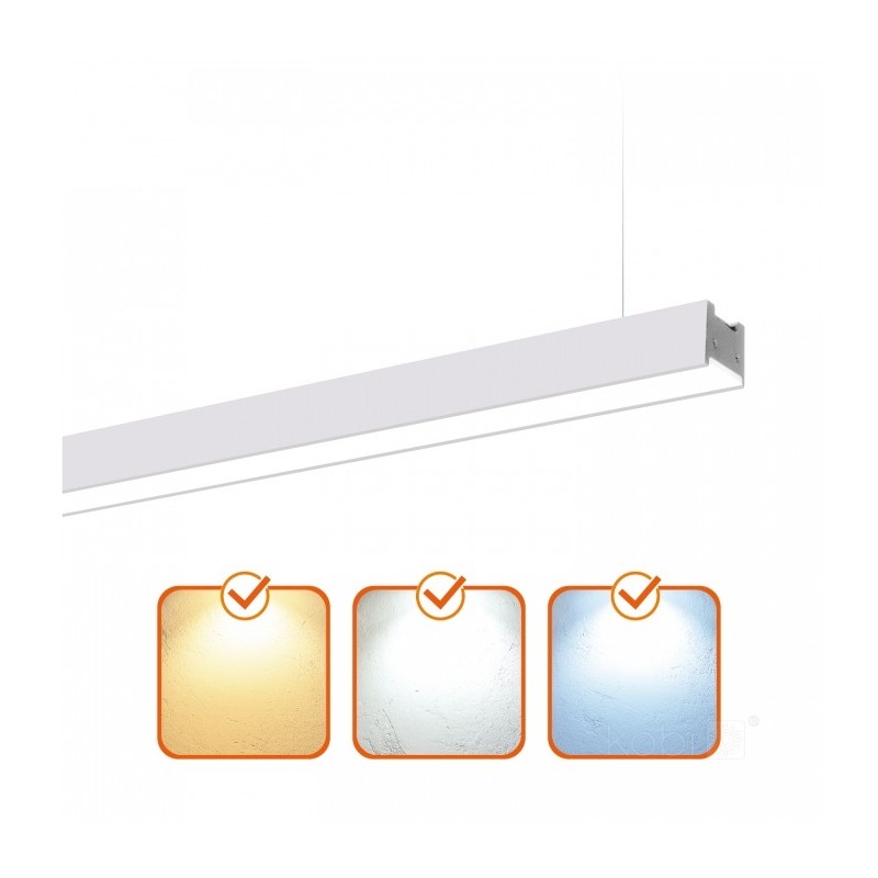 Lampa LED 120cm 40W 3CCT z zawiesiami