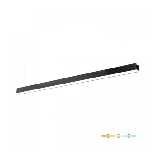 Lampa liniowa 40W 120cm 3CCT KOLINE GO Pro z linkami montażowymi czarna
