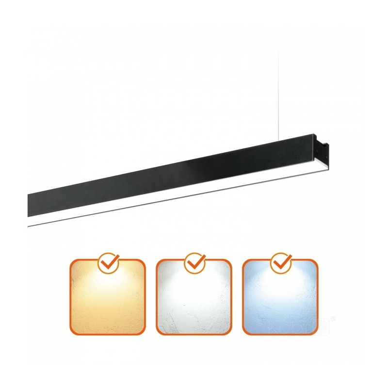 Lampa LED 120cm 40W 3CCT z linkami montażowymi