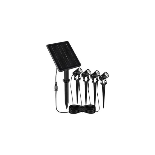 Lampa solarna ogrodowa 3000K wbijana zestaw 4 szt.