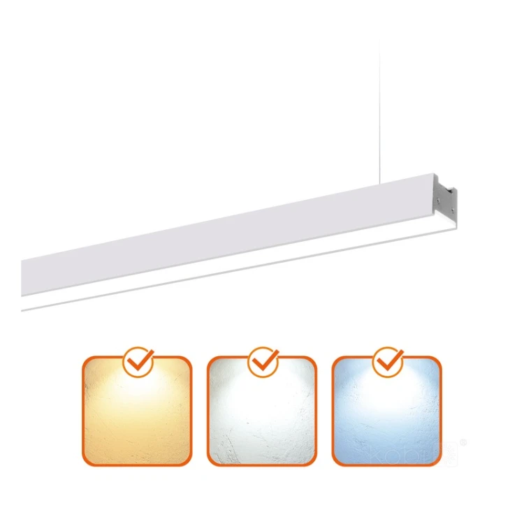 Lampa LED 120cm 40W 3CCT z linkami montażowymi