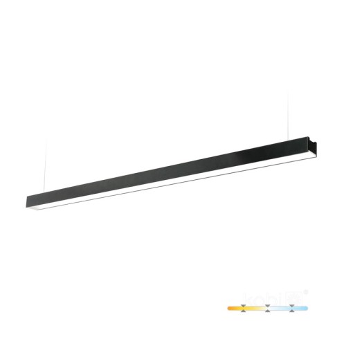 Wymiary lampy liniowej LED 40W 120cm KOLINE GO Pro czarna