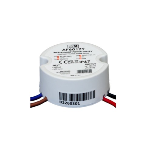 Zasilacz LED 60W 12V 5A puszkowy hermetyczny AF6012Y